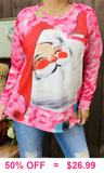 Santa Pink long sleeve top