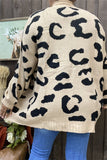 Big Spot leopard sweater cardigan