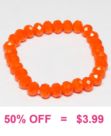 Orange Crystal Bracelet