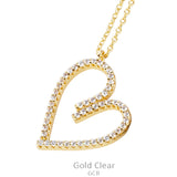 Bling Gold heart necklace