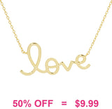 Gold LOVE necklace