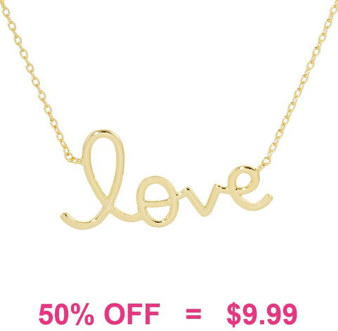 Gold LOVE necklace