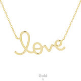 Gold LOVE necklace