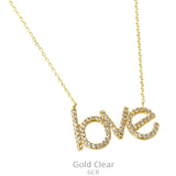 Bling LOVE Gold necklace