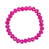 *Hot Pink Crystal Stretch Bracelet *