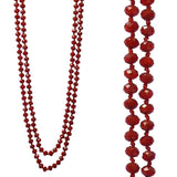 Maroon Crystal Strand 60" Layering Necklace