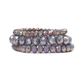 Lavender Crystal stretch bracelets (1pc-3pc)