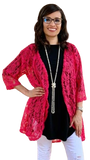 Pink Lace Cardigan