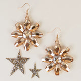 Bling Flower Earrings