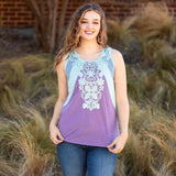 Lavender & Blue Crochet tank