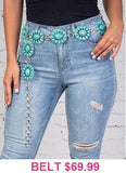 Turquoise Concho belt