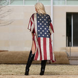 USA Vintage Flag kimono duster