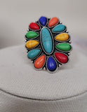 RING : COLORFUL CONCHO  RING