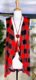 RED PLAID VEST