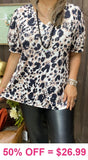 Leopard spotted top