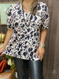 Leopard spotted top