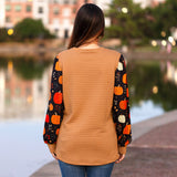 Pumpkin Long Sleeve Top