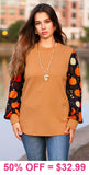 Pumpkin Long Sleeve Top