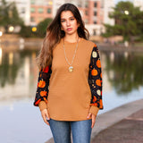 Pumpkin Long Sleeve Top