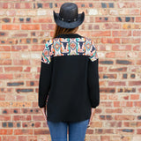 Steer & Tribal button up top