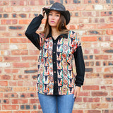 Steer & Tribal button up top