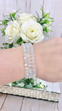 Clear beaded crystal bracelet(s)