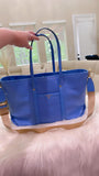 Blue MK Large tote bag