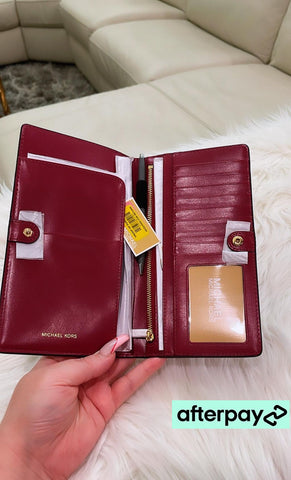 MK Maroon passport wallet