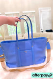 Blue MK Large tote bag