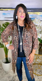 SALE : Leopard Sheer Cardigan