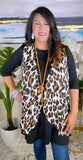 Cream Leopard Big Spot Vest