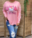 small : Pink Christmas top