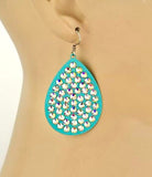 Bling Bling Turquoise Teardrop earrings