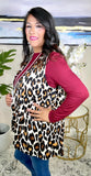 Cream Leopard Big Spot Vest