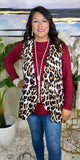 Cream Leopard Big Spot Vest