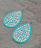 Bling Bling Turquoise Teardrop earrings