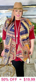 Boho sheer cover up shawl