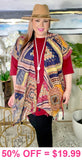 Boho sheer cover up shawl