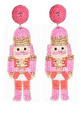 Large Beaded Nutcracker earrings