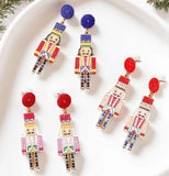 Pink Nutcracker earrings