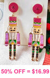 Pink Nutcracker earrings