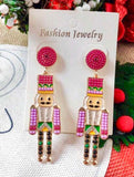 Pink Nutcracker earrings