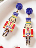 Blue Nutcracker earrings