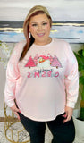 Merry Christmas Blush sweatshirt