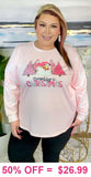 Merry Christmas Blush sweatshirt