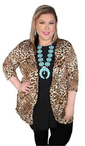 Light Leopard spotted Cardigan