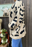 Big Spot leopard sweater cardigan