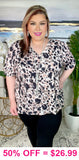 Leopard spotted top