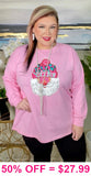 Pink Merry Santa long sleeve top