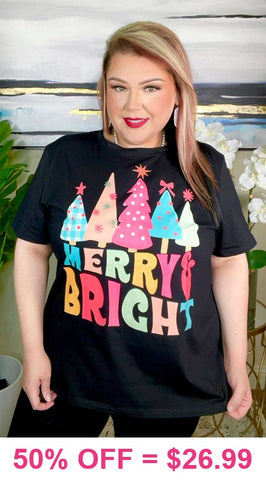 Merry & Bright graphic tee